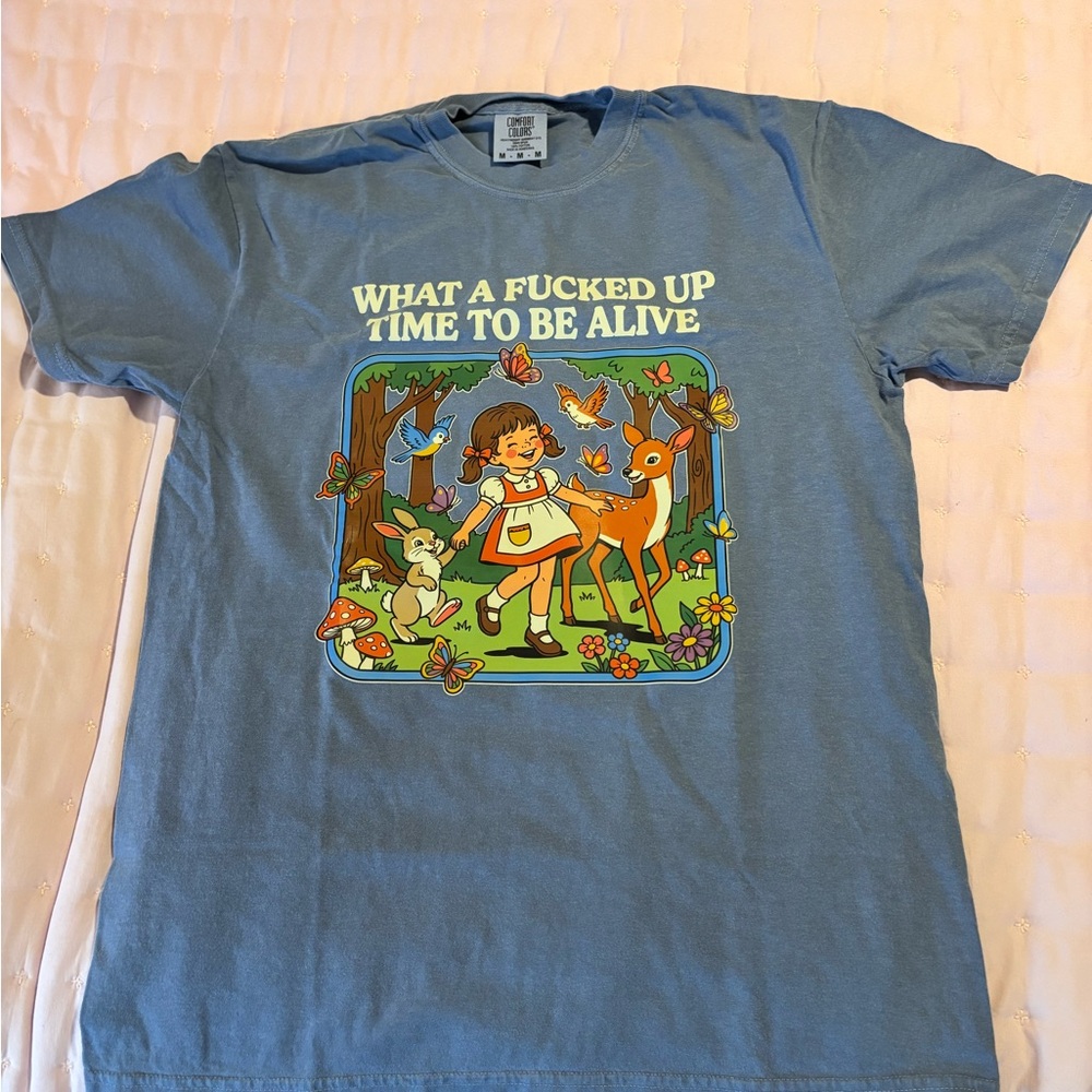 NWOT Comfort Colors “What a F*cked Up Time to Be Alive” Graphic Tee | Medium